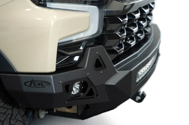 Chevrolet Silverado 1500 ZR2 Bumper - Front - Addictive Desert Designs - Stealth Fighter - Hammer Black - `25-`26